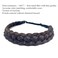 TOECWEGR 5 Strands Synthetic Hair Braided Headband Hairpiece Classic Chunky Wide Plaited Braids ElasticMulti Color Headband Ladies Beauty Hair Accessories
