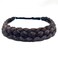 TOECWEGR 5 Strands Synthetic Hair Braided Headband Hairpiece Classic Chunky Wide Plaited Braids ElasticMulti Color Headband Ladies Beauty Hair Accessories