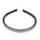 Ruihfas Fashion Headbands Wide Leather Covered Hair Hoop Clasp Hairbands for Women Girls, 6pcs/pack (Glittering)