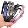 Ruihfas 6Pcs Leather Bow Hair Hoop Band Fashion Bowknot Teeth Comb Headbands Hairband Hair Accessories for Women Girls (Bright)