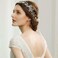 BABEYOND Bridal Headpiece Handmade Wedding Hair Vine Bead Crystal Floral Leaf Headband with Lace Ribbon