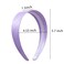loucent Smooth Satin Headband - Luxurious 2" Wide No-Slip Headband for Women light purple