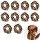 Luckycivia 10 Pcs Leopard Print Scrunchies Hair Bands, Stretch Scrunchy Hair Ties, Hair Ropes Scrunchies Hair Accessories for Women Girls (Style 1)