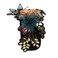 Luxury Handmade Headband Hair Accessories Big Flower Sequins Bead Bling Bling Leaf Baroque Hairband for Women Party (black)