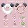 Panda and Bear Headbands for Women Washing Face, Makeup, Girls and Baby Cute Elastic Facial Hair Bands, Beauty Products Spa Shower Headwrap Costume Hair Accessories