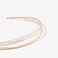 mollensiuer 2 Pieces Multi-Layer Thin Headband Hair Hoop Simple Metal Double Headband Wire Headbands Wedding Metal Headbands for Women (Golden)