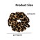 4 Pack Jumbo Scrunchies for Women Leopard Oversized Scrunchies for Thick Hair Ties Accessories