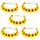 Honbay 5PCS Fashion Flower Headband Sunflower Hair Wreath Festival Hair Band Bridal Headpiece (Yellow)