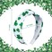 peony man 2 Pack St Patrick's Day Headbands Green Shamrock Headbands for Women Girls Wide Clover Knotted Hairband for St. Patrick's Day Party Gifts