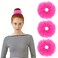3 Pcs Pom Pom Hair Tie Fuzzy Scrunchies Pink Hair Accessories Faux Hair Scrunchies Ponytail Holders Faux Rabbit Furry Hair Bands Elastic Hair Bobbles for Girl Women