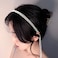 Honbay 1PCS 4 Row Rhinestone Headband Bling Crystal Tassel Headband Wedding Hairband Elegant Hair Jewelry for Women Party Hair Accessories