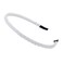 AKOAK Fashion Super Shiny Women Two Rows White Crystal Beads Headband Girls Headwear Rhinestone Beaded Hair Band Hair Accessories
