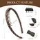 STHUAHE4PC Multicolor Protection Resin Teeth Comb Hair Hoop Hairband Headband Hair Accessories by Beauty hair (Beautiful)