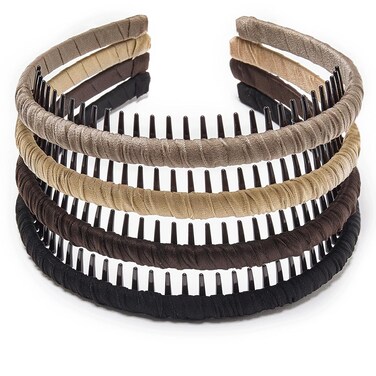 STHUAHE4PC Multicolor Protection Resin Teeth Comb Hair Hoop Hairband Headband Hair Accessories by Beauty hair (Beautiful)