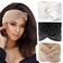 Sparkly Crystal Bling Fancy Headbands with Stretchy Elastic Head Wraps and Turban Scarf for Black Women - 3 Pcs