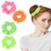 4 Pcs 80s Hair Accessories for Women,Neon Scrunchies for Hair 80s,Neon Elastic Hair Bands,Neon Hair Ties for Neon Party Concert(Pink Green Yellow Orange)