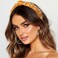 Twist Rhinestone Crystal Knotted Headbands for Hair Accessories - Women, Girls, Teens &amp; Baby (Navy Blue)