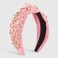 Fashion Women Knotted Jeweled Headband Crystal Embellished Mixed Top Hairband ladies Twist Nylon Hair Accessories for Girls