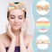 Yunsailing 36 Pcs Hairband Set, Flannel Makeup Headband for Women, Soft Skincare Headbands Towel Headband for Washing Face Head Wraps, Ideal Gift for Spa, Yoga, Mask, Shower, Daily Use