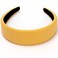LONEEDY 1.7 Inch Leather Hard Headband Wide Padded Headband Hairband for Women (Yellow)