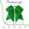 Oaoleer 8inch Jumbo Large Cheer Bows Ponytail Holder Elastic Band Handmade Boutique Hair Accessories for Cheerleading Teen Girls College Women Sports (1PCS, Forest Green)