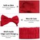 Ondder Spa Headband for Washing Face 8 Pack Red Skincare Headbands for Women Girls Terry Cloth Cute Makeup Headbands Head Bands with Bow