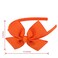 MEEDEE Orange Grosgrain Bow Headband, 1 PCs, for Girls Toddlers Kids Party Decoration Cosplay Costume Hair Accessory, Handmade Hair Band
