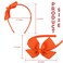 MEEDEE Orange Grosgrain Bow Headband, 1 PCs, for Girls Toddlers Kids Party Decoration Cosplay Costume Hair Accessory, Handmade Hair Band