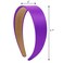 Purple Headband for Women 2 inch Wide Thick Purple Head Bands for Women's Hair Non Slip Fashion Women&rsquo;s Headband Satin Cute Purple Headbands for Girls