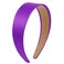 Purple Headband for Women 2 inch Wide Thick Purple Head Bands for Women's Hair Non Slip Fashion Women&rsquo;s Headband Satin Cute Purple Headbands for Girls