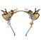 Christmas Headbands Xmas Deer Leopard Cat Hair Hoop Cute Reindeer Antlers Headband Flower Mulberry Elk Headpiece Deer Horn Ears Headdress Decoration Holiday Costume Headwear Christmas Hair Accessory