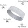 Stretchy Headbands for Women: Thin, Non-Slip Head Bands for Yoga, Workout, and Everyday Wear - White, Pink, Blue Hair Accessories