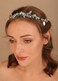 Denifery Bride Wedding Hair Vine Headband Rhinestone Green Crystal Headpieces Blue Bridal Hair Accessories for Women and Girls