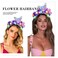 Light Up Flower Headbands Big Butterfly Laser Rave Hairbands Leaf Headpiece LED Women Headbands