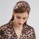 6 Pcs Women Knotted Cheetah Headband Cross Hairband Sports Yoga Hair Ties Leopard Print Turban Headwear Headwrap Workout Girls Ladies Hair Accessories