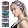 6 Pcs Women Knotted Cheetah Headband Cross Hairband Sports Yoga Hair Ties Leopard Print Turban Headwear Headwrap Workout Girls Ladies Hair Accessories