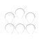 FRCOLOR 6pcs Spring Headband Sport Headbands for Women Metal Hair Band Wavy Crochet Hair Wave Headband Men Metal Teeth Comb Hair Hoop Hair Band Issue Card Hair Ring Head Button Black