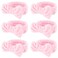 WHAVEL Hairband, 6 Count Pink Spa Headband for Washing Face, Soft Microfiber Bow Headbands, Facial Headband for Skincare, Makeup Headband for Women