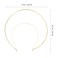 Housoutil 2PCS Headband, Alloy Halo Headdress, Hair Accessories Halo Hair Hoop for Women and Girls Parties Wedding