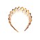 Women Men Plastic Sharks Tooth Headband Toothed Hairband Hair Comb Zigzag Hair Band Hair Hoop Hair Accessory (Brown)
