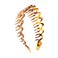 Women Men Plastic Sharks Tooth Headband Toothed Hairband Hair Comb Zigzag Hair Band Hair Hoop Hair Accessory (Brown)