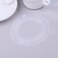 6 PCS Plastic Stretchy Circle Flexible Comb Teeth Headband Hair Clips Hoop Women's Fashion Hair Combs Hair Band Hair Accessories (Transparent)