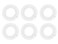 6 PCS Plastic Stretchy Circle Flexible Comb Teeth Headband Hair Clips Hoop Women's Fashion Hair Combs Hair Band Hair Accessories (Transparent)