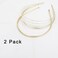 2 Pack Multi Layers Metal Headbands for Women-Gold Headband,Elegant Hairbands,Gold Hair Accessories,Headpiece Hair Accessories for Girls