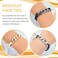 3Pack Gold Hair Ties, Ponytail Holders, Cute Wrist Bracelet Metal Hair Cuffs Elastic Rip Tie Hair Accessories for Thick Thin Curly Hair Trendy Gold Bead Jewelry Gift (Gold, Black)