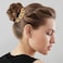 4Pcs Gold Hair Ties Bracelet, Metal Elastic Hair Bands Ponytail Holder Rip Tie Hair Accessories Elastic Rubber Hairband Hair Cuffs for Thick Thin Curly Hair Trendy Gold Bead Jewelry Gift(Gold)