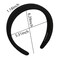 Thick Padded Hairband Headbands for Women Black Spong Headbands for Girls Wide Thick Non-slip Headband Soft Headbands Hair Hoops Plain No Teeth Head Hair Bands for Girls Hair Accessories for Women
