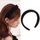 Thick Padded Hairband Headbands for Women Black Spong Headbands for Girls Wide Thick Non-slip Headband Soft Headbands Hair Hoops Plain No Teeth Head Hair Bands for Girls Hair Accessories for Women