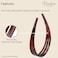 Parcelona French Triple Row 1 1/4" Wide Tortoise Shell Brown Celluloid Acetate Head bands Lightweight Flexible Durable Styling Non Slip Women Hair Accessories Headband for Girls, Made in France