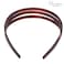 Parcelona French Triple Row 1 1/4" Wide Tortoise Shell Brown Celluloid Acetate Head bands Lightweight Flexible Durable Styling Non Slip Women Hair Accessories Headband for Girls, Made in France